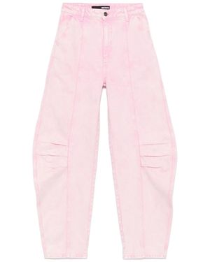 ROTATE BIRGER CHRISTENSEN Vaqueros cargo de algodón - Rosa