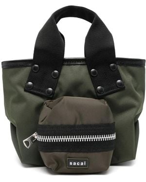 Sacai Zip Detail Tote Bag - Black