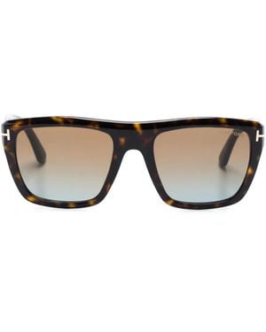 Tom Ford Alberto Tortoiseshell-Effect Sunglasses - Brown