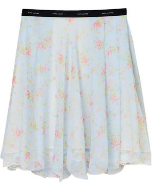 Marc Jacobs Chiffon Mini Skirt - Blue
