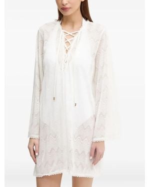 Melissa Odabash Lace-up Beachwear - White