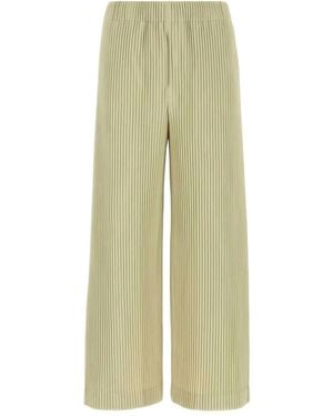 Homme Plissé Issey Miyake プリーツ ワイドパンツ - グリーン