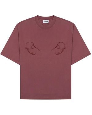 Jean Paul Gaultier Logo-Detail T-Shirt - Purple