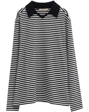Paloma Wool ストライプ Tシャツ - ブラック