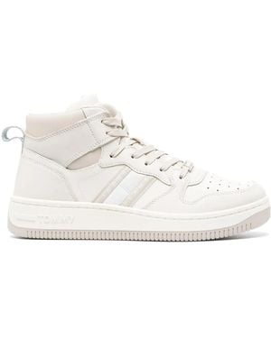 Tommy Hilfiger Retro Basket High-Top Trainers - White
