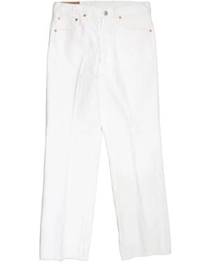Kaptain Sunshine Skate Shoecut Jeans - White