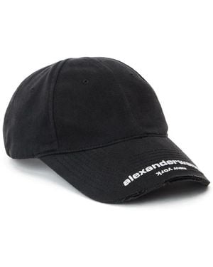 Alexander Wang Logo Cotton Baseball Cap - Black