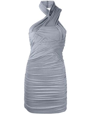 Alexander Wang Ruched Halterneck Minidress - Blue