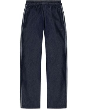 adidas Cotton Wide-Leg Jeans - Blue
