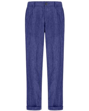Herno Elasticated-Waistband Trousers - Blue