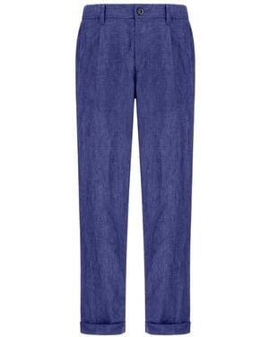 Herno Elasticated-Waistband Trousers - Blue