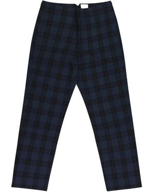 Aimé Leon Dore Stadium Plaid Trousers - Blue