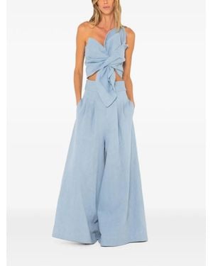 JBQ Pantalon Ample Logan À Plis - Blue