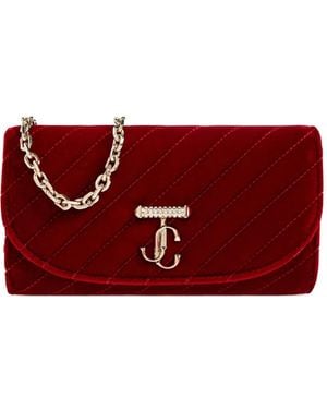 Jimmy Choo Curve Clutch - Rot