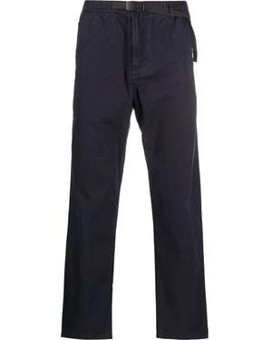 Gramicci Belted-Waist Straight-Leg Trousers - Blue