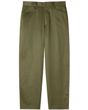 Paul Smith Relaxed-Fit Khaki Stretch-Cotton Chinos - Green