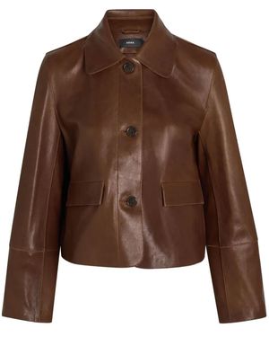 Arma Fem Leather Jacket - Brown