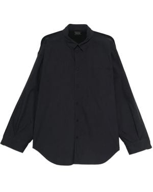 Balenciaga Patch-Pocket Shirt - Blue