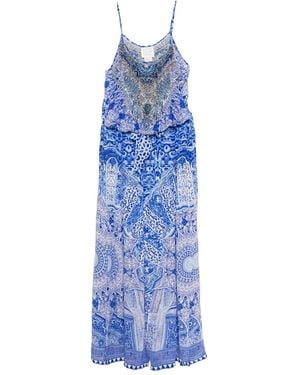 CAMILLA Mono Con Estampado Gráfico - Azul