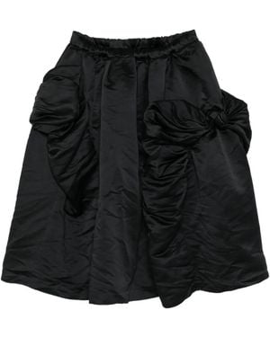 Comme des Garçons Drapierter Rock - Schwarz