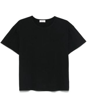 Second/Layer Cotton T-Shirt - Black