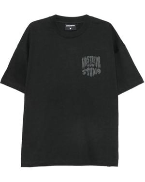 WRSTBHVR Flynn V2 Logo-Print T-Shirt - Black