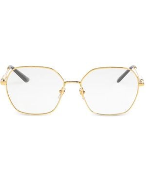 Versace Geometric-Frame Sunglasses - Natural