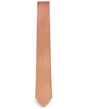 Ferragamo Silk Tie - White