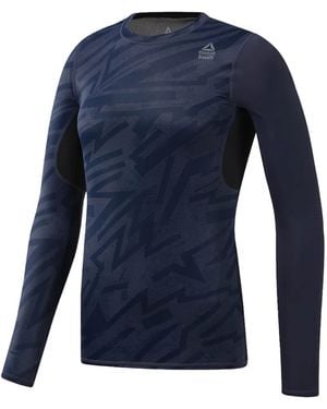 Reebok Long-Sleeve Compression Top - Blue