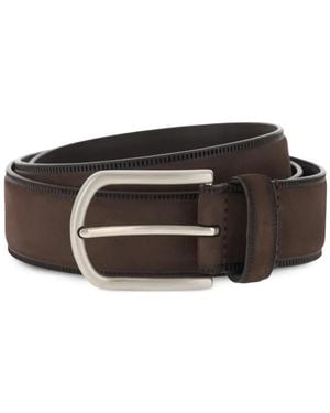 BOGGI Nubuck Micro-Cut Belt - Brown