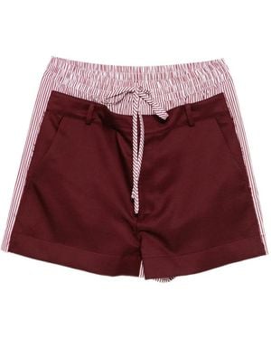 Monse Deconstructed Shorts - Red