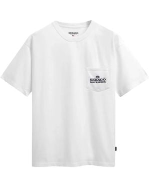 Sebago Logo-Print Pocket T-Shirt - White