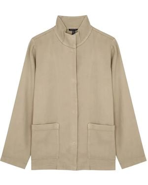 Eileen Fisher Patch-pocket Long-sleeve Jacket - ナチュラル