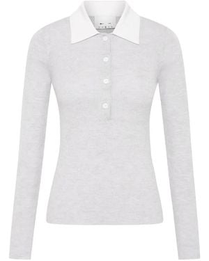 The Upside Faye Poloshirt Mit Kragen - Weiß