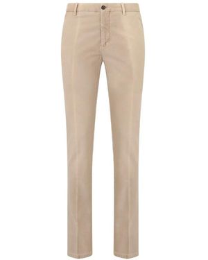 Moorer Straight-Leg Tailored Pants - Natural