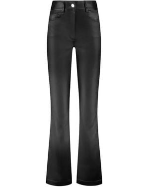 GAUGE81 Athy Coated Flared Pants - Black