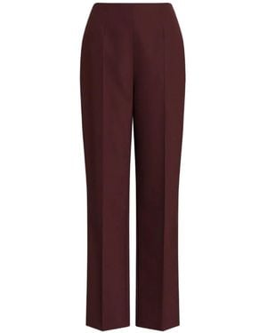 Alberta Ferretti Pressed-Crease Pants - Purple