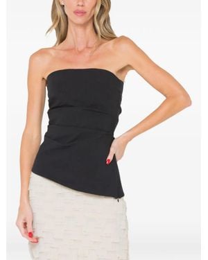 JBQ Strapless Gathered Top - Black