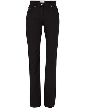 Nina Ricci Mid-Rise Cotton Slim-Fit Jeans - Black