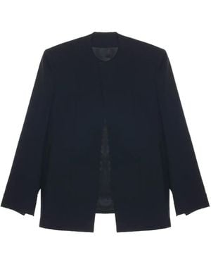 Carven Raw-Edge Deconstructed Jacket - Blue