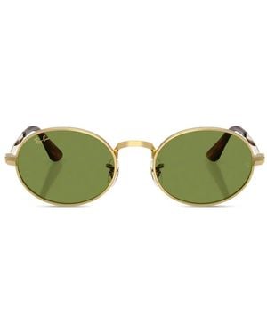 Ray-Ban X A$Ap Rocky Oval-Frame Sunglasses - Green