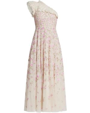 Needle & Thread Lea Jurk - Naturel