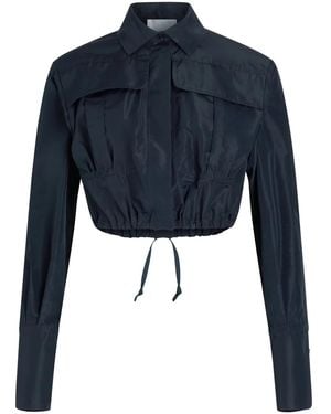 Patou Camicia Crop - Blu