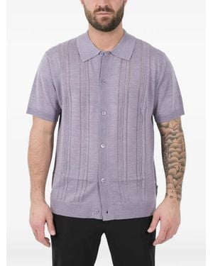 NN07 Thor Buttoned Cardigan - Purple