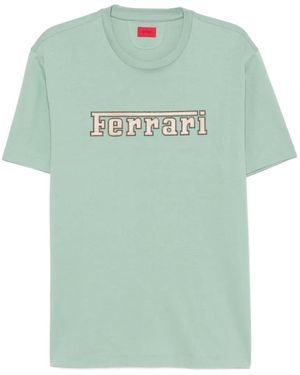 Ferrari Logo-Patch T-Shirt - Green