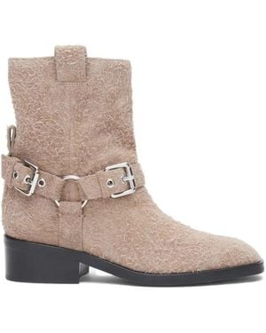 3.1 Phillip Lim Alexa Moto Harness Boots - Natural