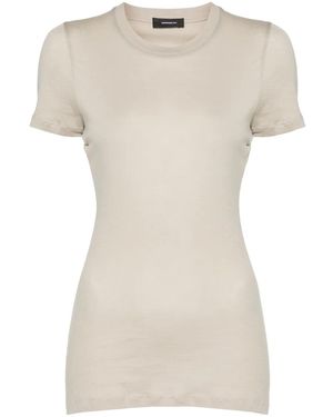 Wardrobe NYC Crew-Neck Cotton T-Shirt - Natural