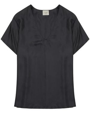Alysi Silk Blouse - Black