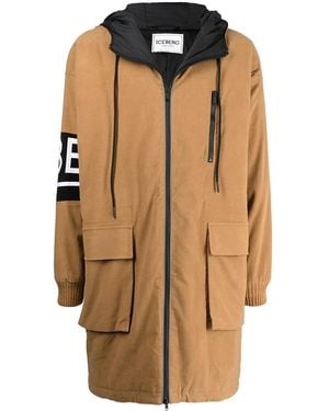 Iceberg Parka Mit Logo-Print - Braun
