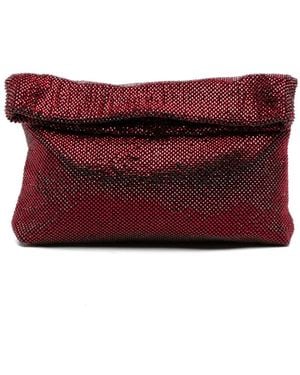 Twentyfourhaitch Clutch Dunham Con Cristalli - Viola